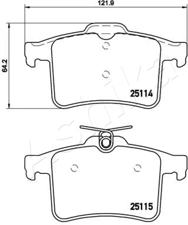 Brake Pad Set, disc brake 51-00-0312