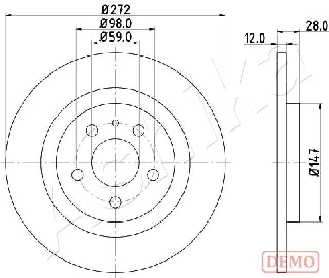 Brake Disc 61-00-0606C