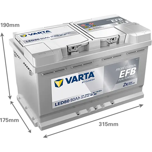 Starter Battery PROFESSIONAL EFB 932080080K312