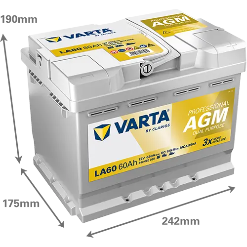 Starter Battery PROFESSIONAL AGM 840060068K312