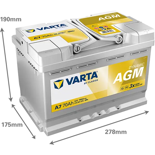 Starter Battery DYNAMIC AGM 570901076K262