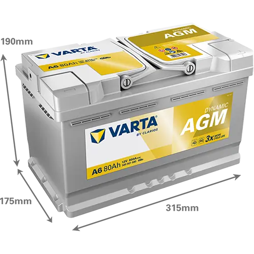 Starter Battery DYNAMIC AGM 580901080K262