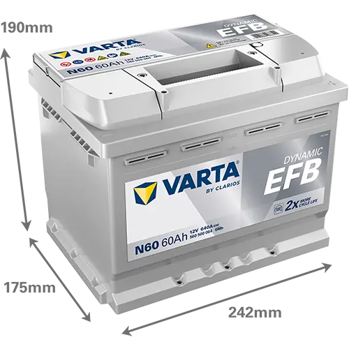 Starter Battery DYNAMIC EFB 560500064K262