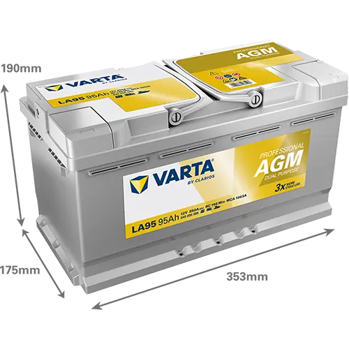 Starter Battery PROFESSIONAL AGM 840095085K312