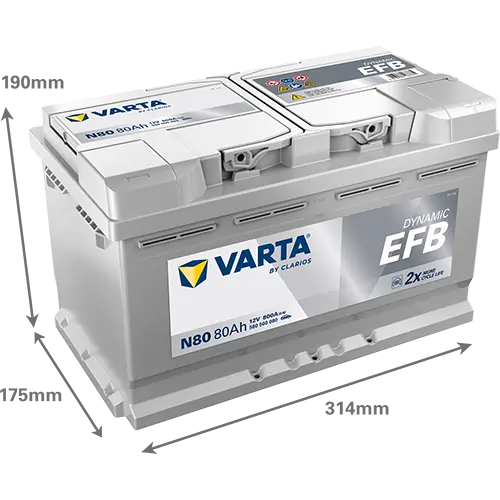 Starter Battery DYNAMIC EFB 580500080K262