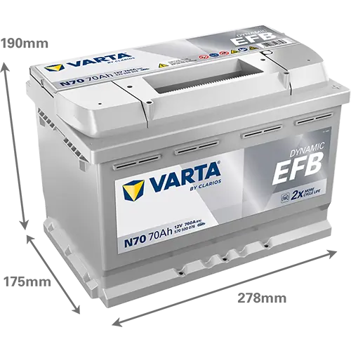 Starter Battery DYNAMIC EFB 570500076K262