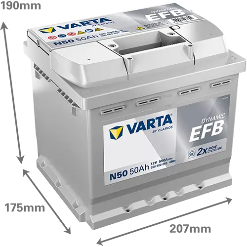 Starter Battery DYNAMIC EFB 550500055K262