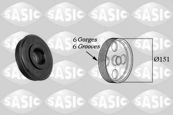 Belt Pulley, crankshaft 2154020