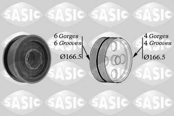Belt Pulley, crankshaft 9001808