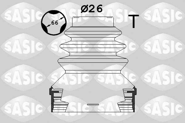 Bellow Kit, drive shaft 1900037
