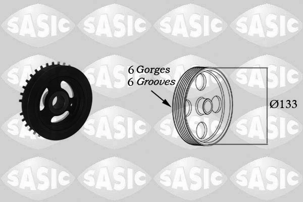 Belt Pulley, crankshaft 2156040
