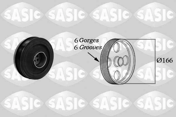 Belt Pulley, crankshaft 2156054
