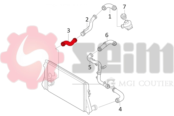 SEIM 981045 Charge Air Hose