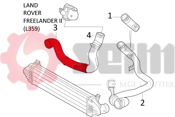 SEIM 981346 Charge Air Hose
