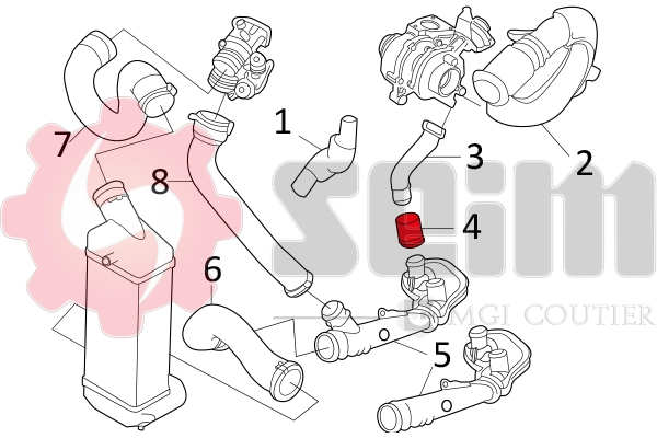 Gaine de suralimentation 981142