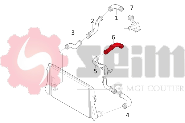 SEIM 981037 Charge Air Hose