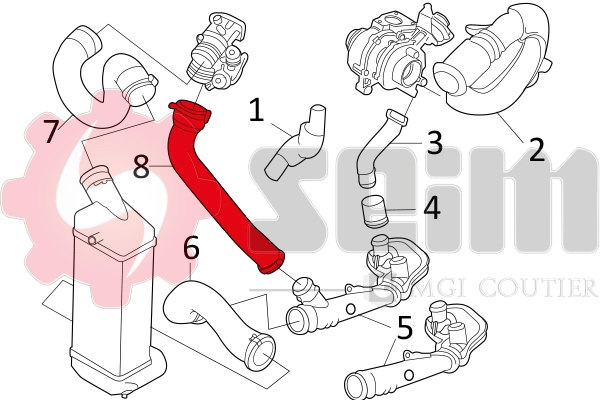 SEIM 981139 Charge Air Hose