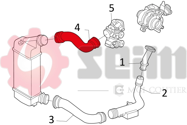 SEIM 981151 Charge Air Hose