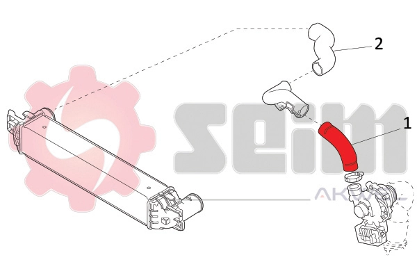 SEIM 981878 Charge Air Hose