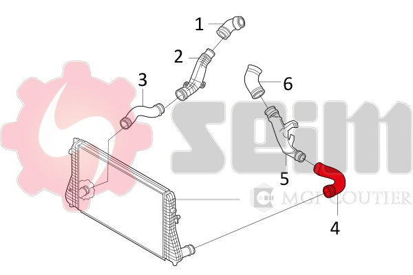 SEIM 981042 Charge Air Hose