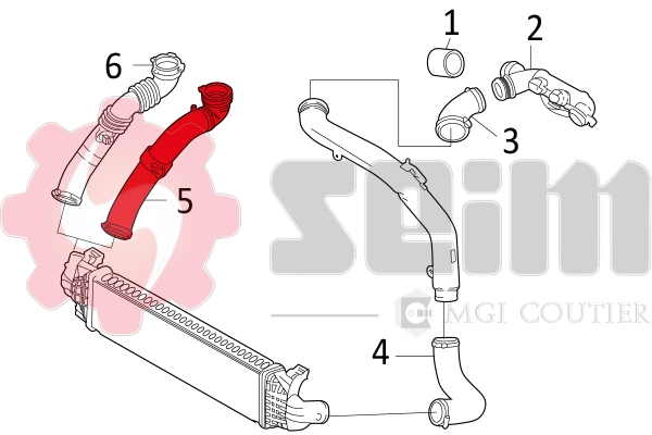 SEIM 981238 Charge Air Hose