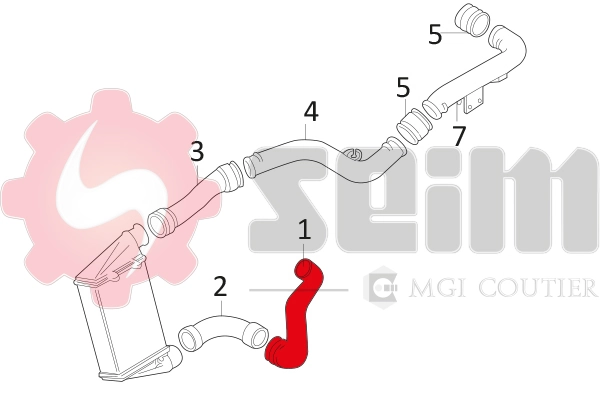 SEIM 981053 Charge Air Hose