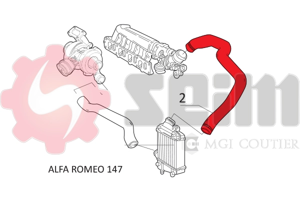 SEIM 981002 Charge Air Hose