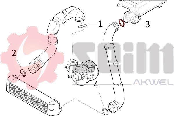 SEIM 981713 Charge Air Hose