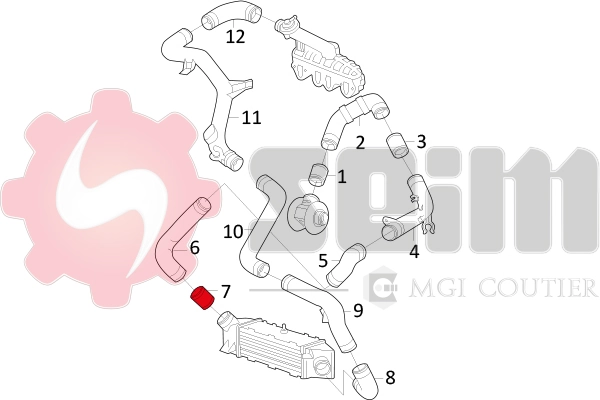增压进气软管 981021
