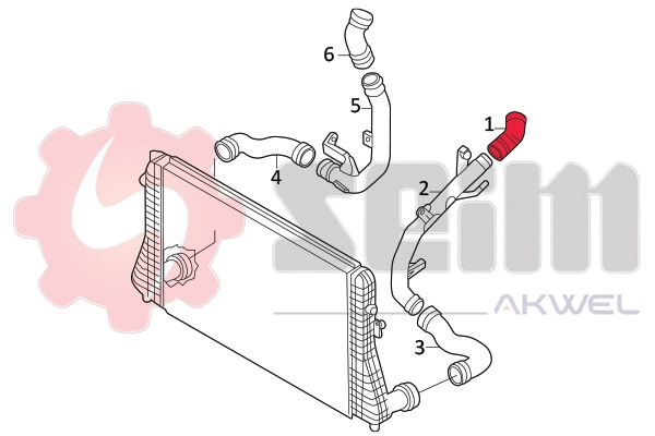 SEIM 981963 Charge Air Hose