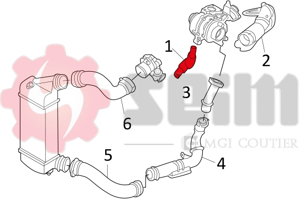 Gaine de suralimentation 981138