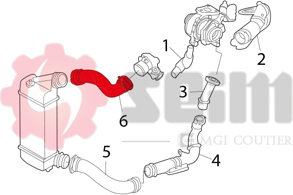 SEIM 981151 Charge Air Hose