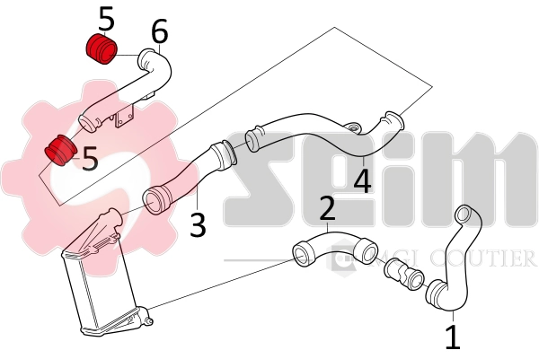 SEIM 981057 Charge Air Hose