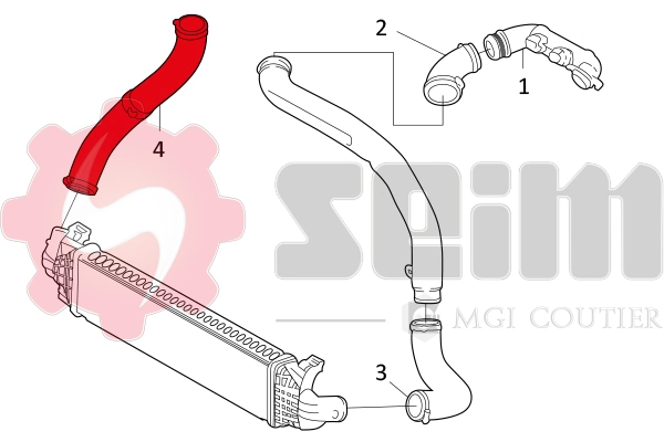SEIM 981238 Charge Air Hose