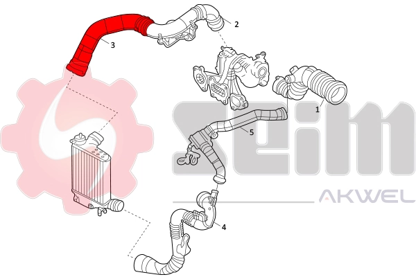 SEIM 981908 Charge Air Hose
