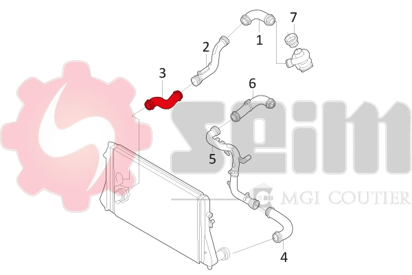 SEIM 981045 Charge Air Hose