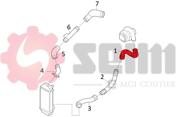 SEIM 981602 Charge Air Hose