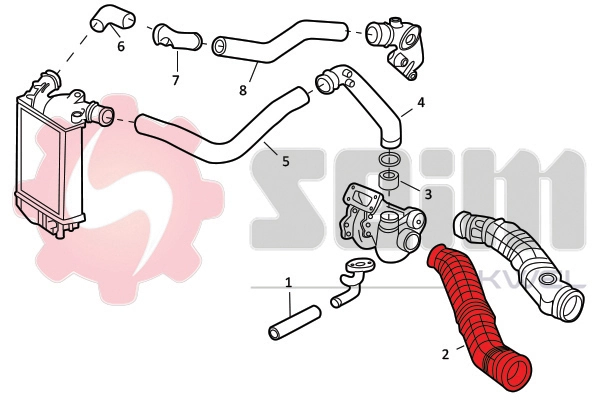 SEIM 982004 Charge Air Hose
