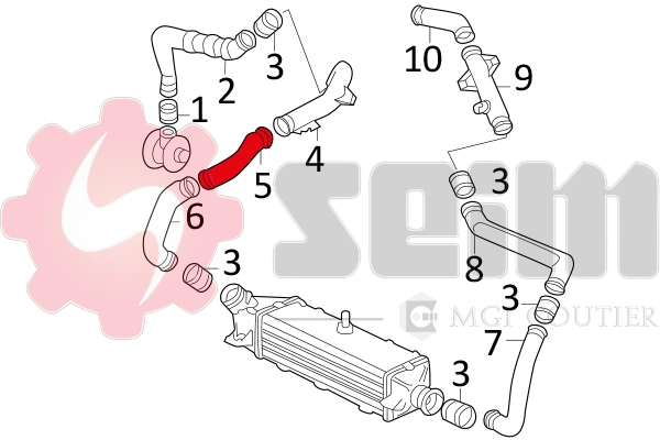Charge Air Hose 981623