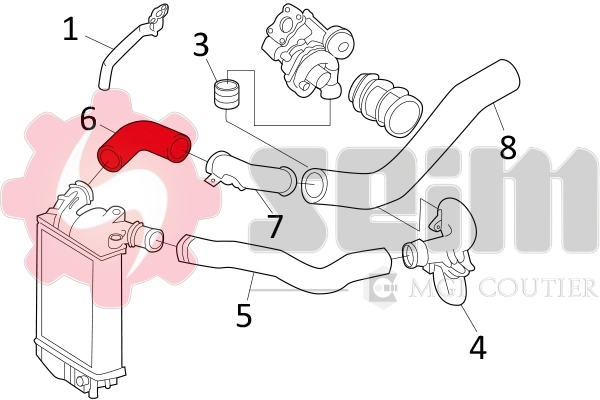 Charge Air Hose 981158