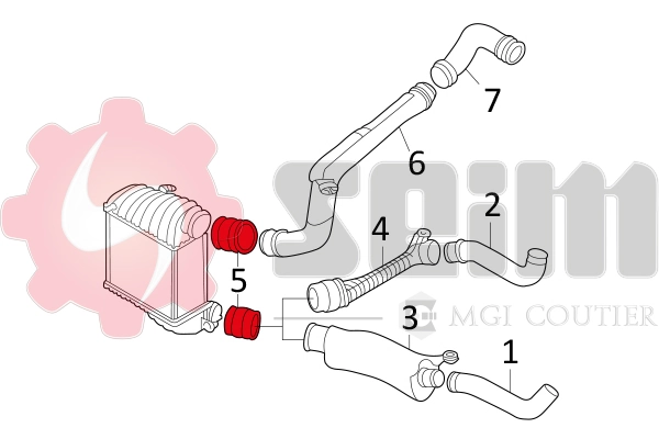 增压进气软管 981021