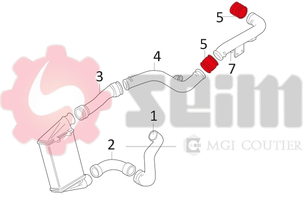 SEIM 981057 Charge Air Hose