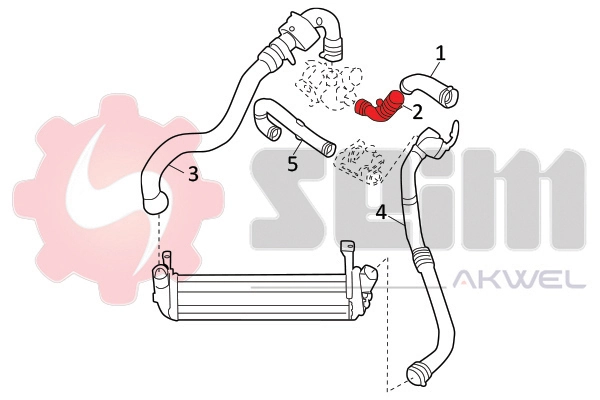 增压进气软管 982135