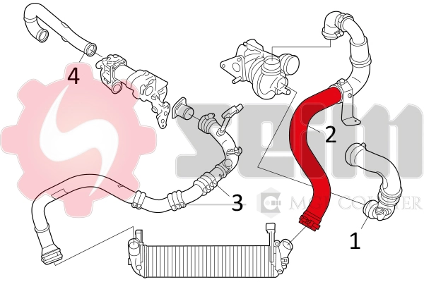 Charge Air Hose 981172