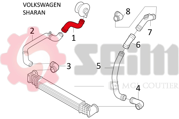SEIM 981584 Charge Air Hose