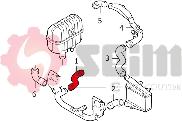 SEIM 981053 Charge Air Hose