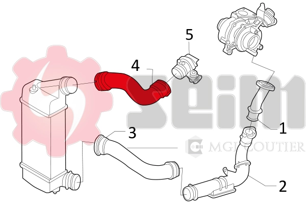 SEIM 981151 Charge Air Hose