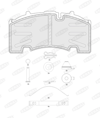 Brake Pad Set, disc brake BCV29264TK