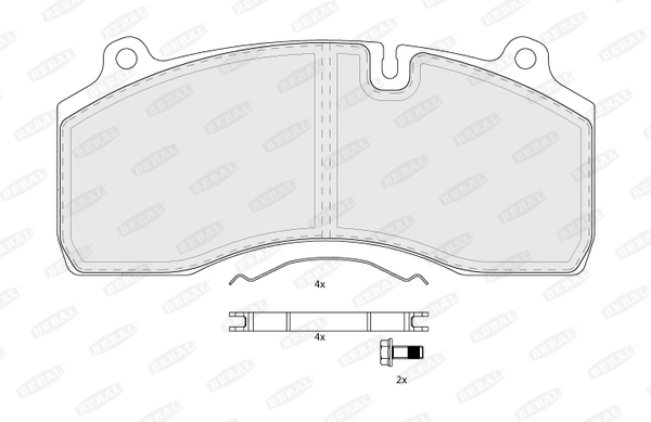 Brake Pad Set, disc brake BCV29181TK