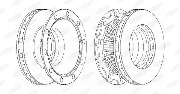 BERAL BCR252A Brake Disc